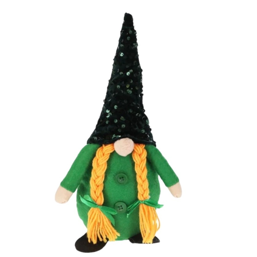 NWT Saint Patrick's Day Gnome Stuffed weight button Stands by itself